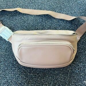 Kibou vegan leather diaper bag Fanny pack in blush